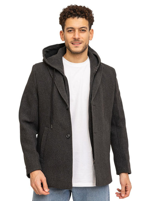 Gunmetal Hoodie Balto Jacket - Khotwh